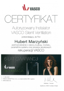 Certyfikat VASCO